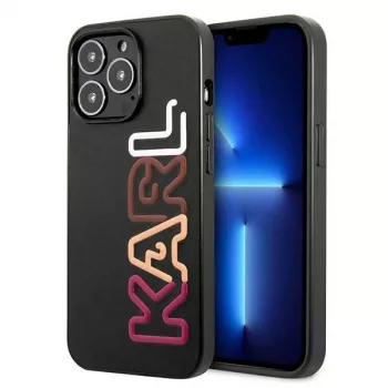 Karl Lagerfeld KLHCP13LPCOBK trdi ovitek za iPhone 13 Pro / iPhone 13 6,1 palca črn Multipink Brand