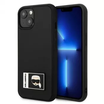 Karl Lagerfeld KLHCP13S3DKPK Ikonik Patch trdi ovitek za iPhone 13 mini, črn
