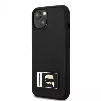 Karl Lagerfeld KLHCP13S3DKPK Ikonik Patch trdi ovitek za iPhone 13 mini, črn