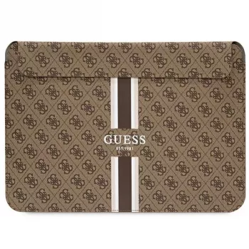 Guess zaščitni ovitek GUCS16P4RPSW 16 inch rjav 4G Printed Stripes