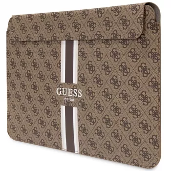 Guess zaščitni ovitek GUCS16P4RPSW 16 inch rjav 4G Printed Stripes