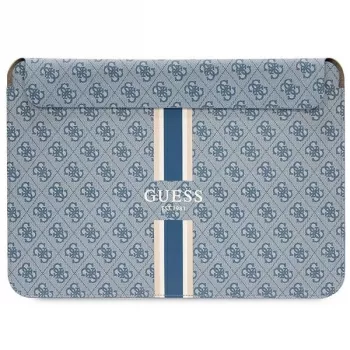 Guess zaščitni ovitek GUCS16P4RPSB 16 inch moder 4G Printed Stripes