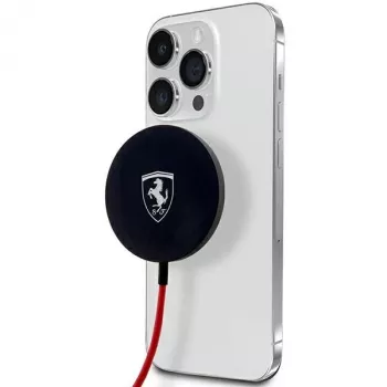 Ferrari FECBMSMENK 15W MagSafe brezžična polnilna podloga - črna