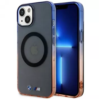 BMW iPhone 13/14/15 siv trdi ovitek Gradient Bumper MagSafe