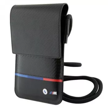 BMW Carbon Tricolor Line denarnica torba črna