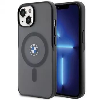 BMW BMHMP15MDSLK iPhone 15 Plus / 14 Plus 6,7 inch črn trdi ovitek IML Signature MagSafe