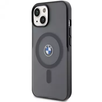 BMW BMHMP15MDSLK iPhone 15 Plus / 14 Plus 6,7 inch črn trdi ovitek IML Signature MagSafe