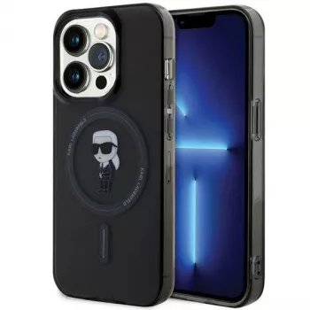 Karl Lagerfeld Ikonik ovitek MagSafe za iPhone 14 Pro 6,1 inch, črn