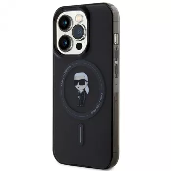 Karl Lagerfeld Ikonik ovitek MagSafe za iPhone 14 Pro 6,1 inch, črn