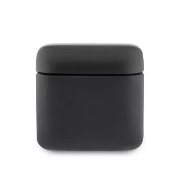 Guess brezžične stereo Bluetooth ušesne slušalke s potiskanim logotipom in polnilnim ohišjem (črne)