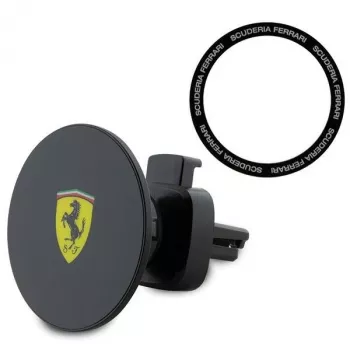Ferrari magnetno držalo za telefon FECHMMAK za prezračevalnik, črno, kolekcija 2023, združljivo z MagSafe