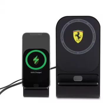 Ferrari 2023 Collection MagSafe 15W brezžična polnilna podloga - črna
