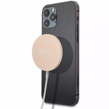 Guess GUCBMSLRD 15W MagSafe brezžična polnilna podloga - zlata