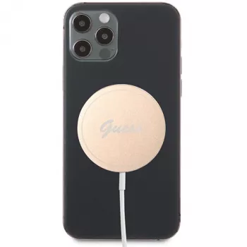 Guess GUCBMSLRD 15W MagSafe brezžična polnilna podloga - zlata