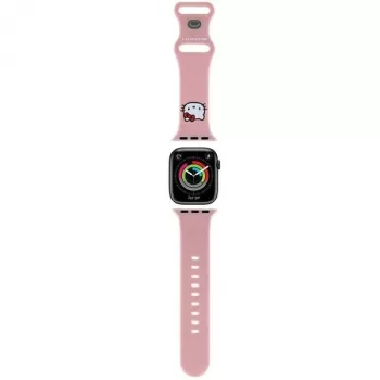 Hello Kitty HKAWMSCHBLP silikonska zapestnica za Apple Watch 38/40/41mm roza