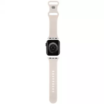 Hello Kitty HKAWMSDGPTE zapestnica za Apple Watch 38/40/41mm bež silikonska Graffiti Tags
