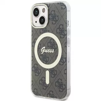 Guess GUHMP15MH4STW trdi ovitek IML MagSafe za iPhone 15 Plus / 14 Plus 6,7 inch, rjav
