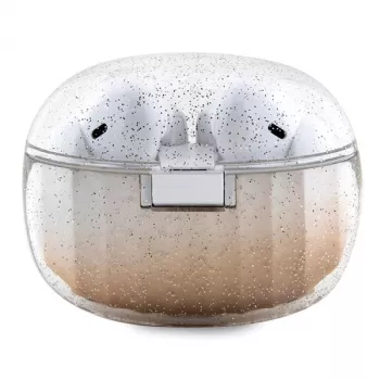 Guess Glitter Gradient Bluetooth TWS ušesne slušalke s polnilnim ohišjem (zlate)