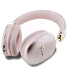 Guess Gcube Metallic Script Logo naglavne Bluetooth slušalke, roza