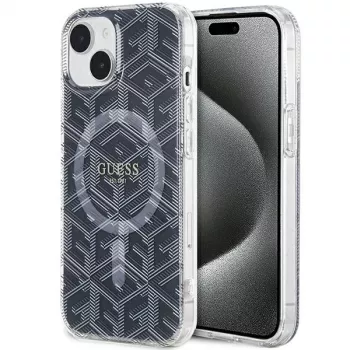 Guess GUHMP15MHGCUSTGK trdi ovitek GCube MagSafe za iPhone 15 Plus / 14 Plus 6,7 inch, črn