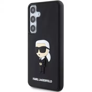 Karl Lagerfeld KLHCS24M3DRKINK trdi ovitek 3D Rubber Ikonik za Samsung Galaxy S24+ črn