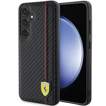 Ferrari FEHCS24MN3DUR S24+ S926 črn trdi ovitek Carbon Printed Line