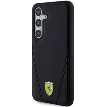 Ferrari FEHMS24SP3BAK S24 S921 črn trdi ovitek Hot Stamp V Lines MagSafe