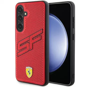Ferrari FEHCS24SPINR S24 S921 rdeč trdi ovitek Big SF Perforated za Samsung Galaxy S24