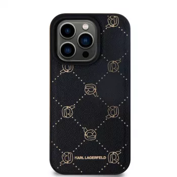 Karl Lagerfeld iPhone 15 Pro Max 6,7 inch črn zaščitni ovitek Karl Head MagSafe