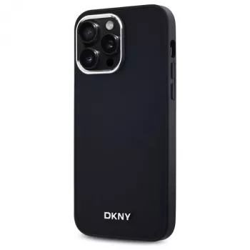 DKNY DKHMP14XPSCMCLK trdo ohišje za iPhone 14 Pro Max 6,7 inch črno preprost logotip MagSafe