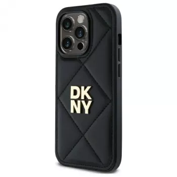 DKNY DKHCP14LPQDSLK prešito ohišje zadnjega pokrova s Stack logotipom za Apple iPhone 14 Pro 6,1 palca črno