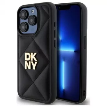 DKNY DKHCP15XPQDSLK prešito ohišje zadnjega pokrova s Stack logotipom za Apple iPhone 15 Pro Max 6,7 palca črno