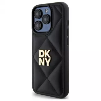 DKNY DKHCP15XPQDSLK prešito ohišje zadnjega pokrova s Stack logotipom za Apple iPhone 15 Pro Max 6,7 palca črno