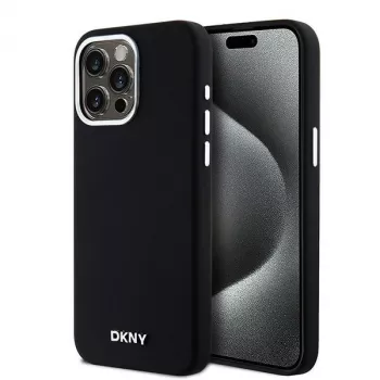 DKNY DKHMP14XSMCHLK trdo ohišje tekoči silikon MagSafe za Apple iPhone 14 Pro Max 6,7 palca črna