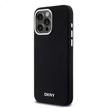 DKNY DKHMP14XSMCHLK trdo ohišje tekoči silikon MagSafe za Apple iPhone 14 Pro Max 6,7 palca črna