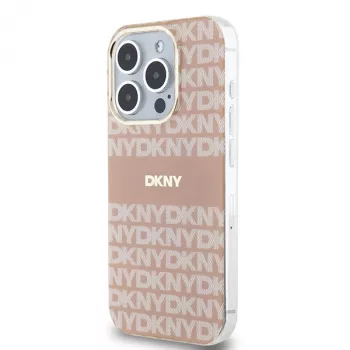 DKNY DKHMP14XHRHSEP trdo ohišje IML Mono & Stripe MagSafe za Apple iPhone 14 Pro Max 6,7 palca roza