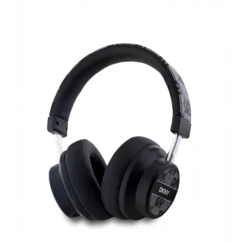 DKNY DKBHM2PCSHLK brezžične čezušesne slušalke Bluetooth, črne s karirastim vzorcem