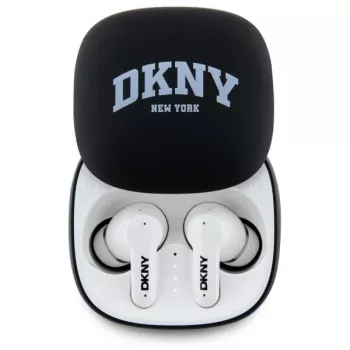 DKNY DKTWS3DNYAK brezžične ušesne slušalke TWS Bluetooth s polnilno škatlico, mat gumijast zaključek, črne