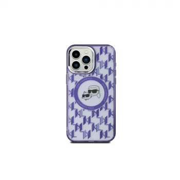 Karl Lagerfeld KLHMP15SHMCKMHU IML Monogram Karl & Choupette Head MagSafe zadnji ovitek za Apple iPhone 15, 6,1