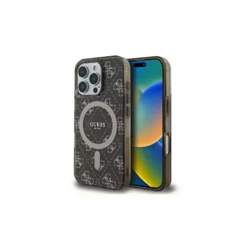 Guess GUHMP16LH4DTEW iPhone 16 Pro 6.3 trdi ovitek IML 4G Background MagSafe rjav
