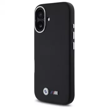 BMW BMHCP16S23PMWK trdi ovitek za iPhone 16 6,1 inch črn M Smooth Full Wrapped Metal