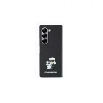 Karl Lagerfeld KLHCZFD6SAPKCNPK Saffiano Metal Pin trdi ovitek za Samsung Galaxy Z Fold6 (F956) - črn