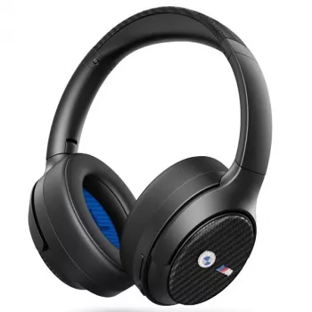 BMW naglavne Bluetooth slušalke ANC črne s kovinskimi logotipi