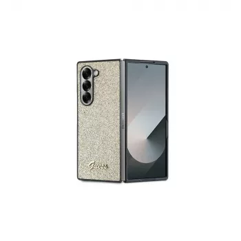 Guess Glitter Script ovitek za telefon za Samsung Galaxy Z Fold6 - zlat