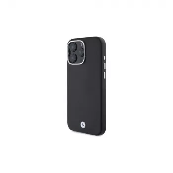BMW BMHMP16X23PUFWK iPhone 16 Pro Max 6,9 inch črn trdi ovitek Sign Full Wrapped Metal MagSafe