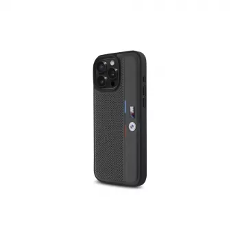 BMW BMHCP16L23PUPVA iPhone 16 Pro 6.3 antracit trdi ovitek M Perforated Tricolor Detail Line