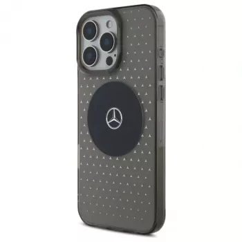 Mercedes-Benz iPhone 16 Pro 6,3-palčna trda lupina Star Pattern MagSafe črn