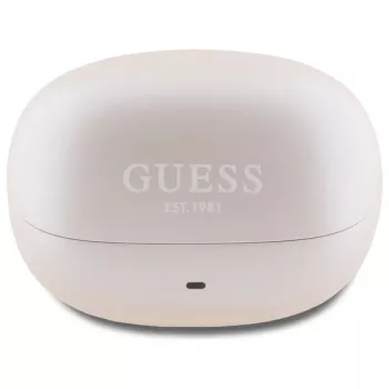Guess Capsule Printed Logo – Bluetooth TWS ANC & ENC slušalke + polnilni etui (roza)