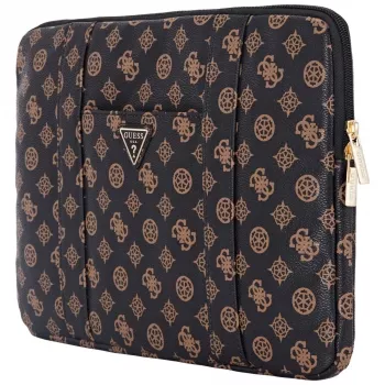 Guess Sleeve 14 Peony PocketTriangle zaščitni ovitek za prenosnik, črn