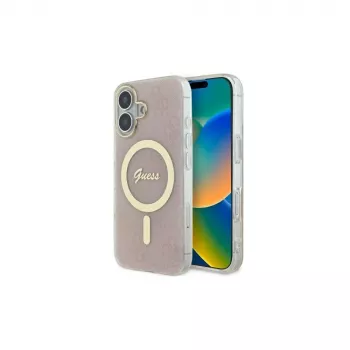 Guess GUHMP16SH4STP trd ovitek za Apple iPhone 16 6,1 inch roza IML 4G MagSafe